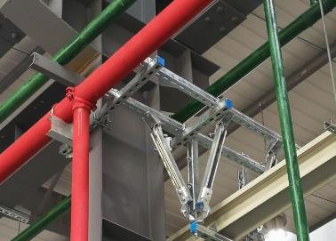 鲁甸该抗震支架的整体式支吊架结构协调性好